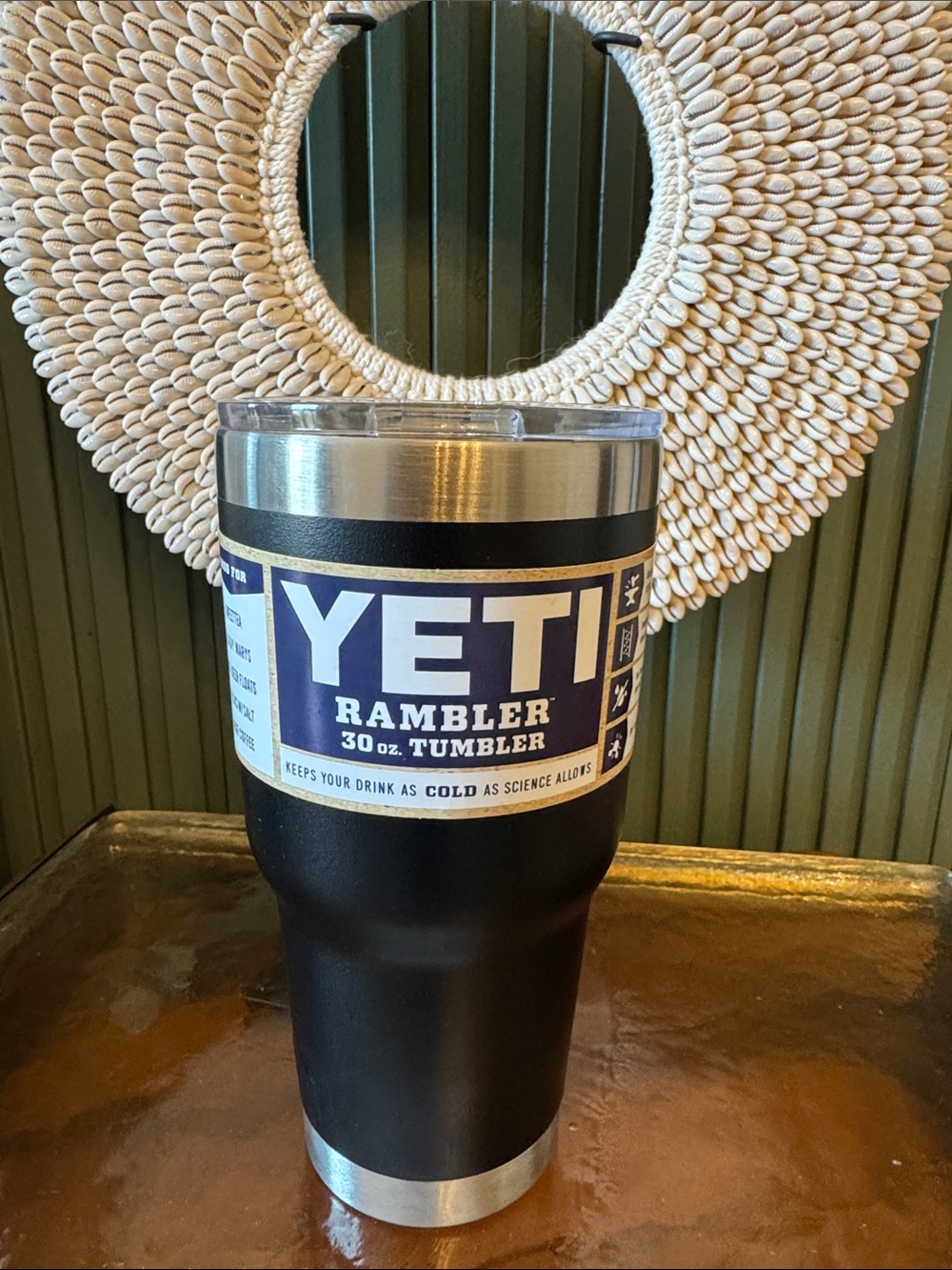 Yeti Rambler 30 oz Tumbler - Black with Stainless Accents